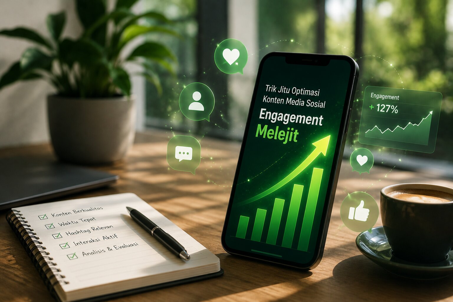 Strategi Optimalisasi Branding Visual Media Sosial untuk Meningkatkan Engagement, Daya Ingat Audiens, dan Konsistensi Identitas Digital Secara Organik