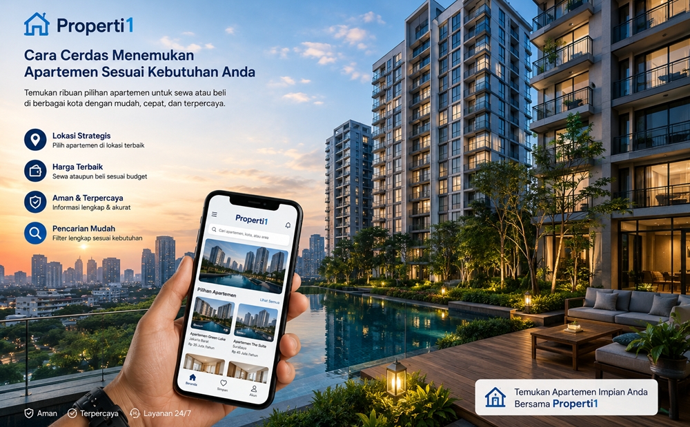 Properti1, Cara Cerdas Menemukan Apartemen Sesuai Kebutuhan Anda